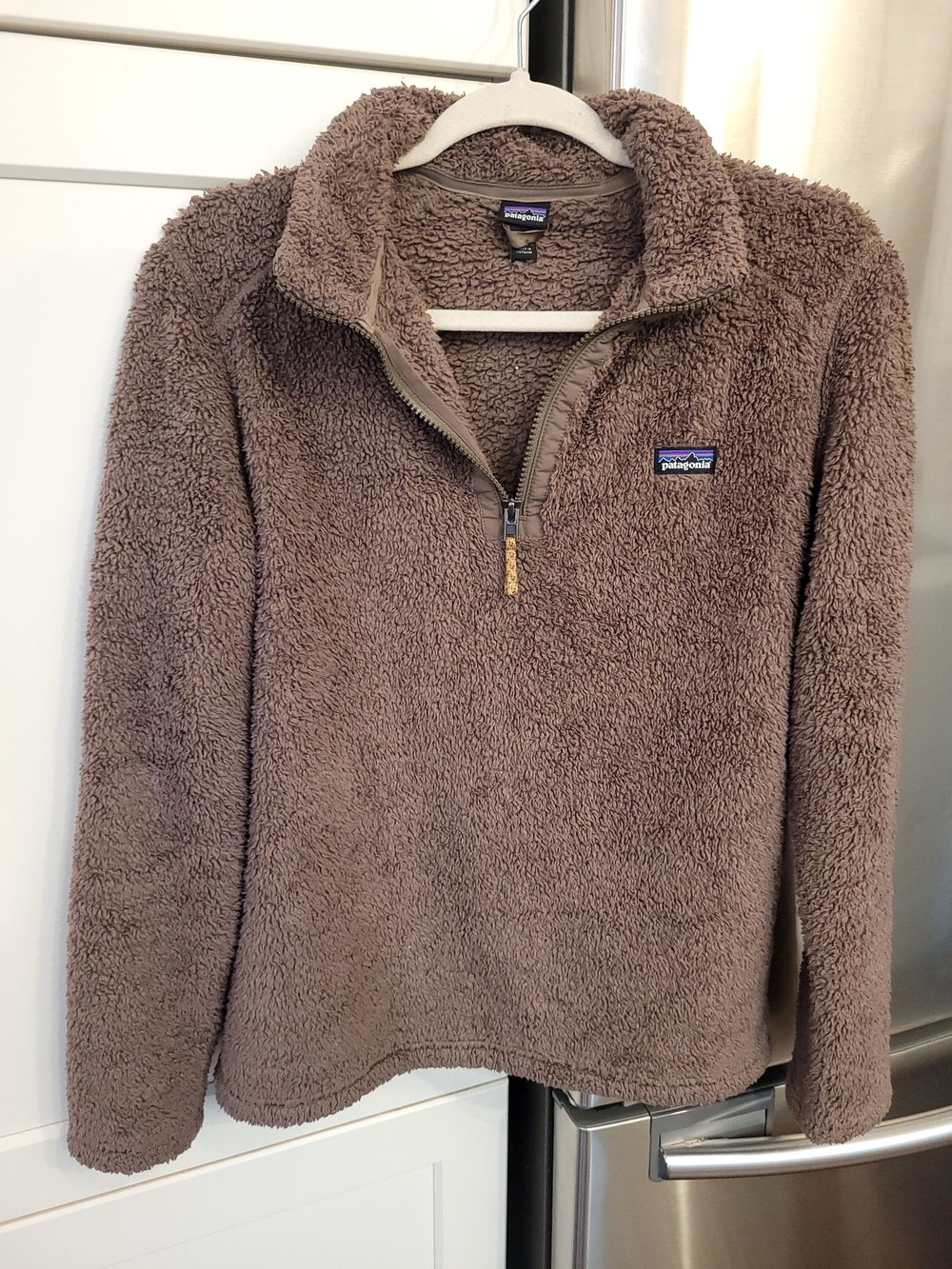Patagonia Youth Brown Retro Pile Fleece Quarter-Zip Sweater